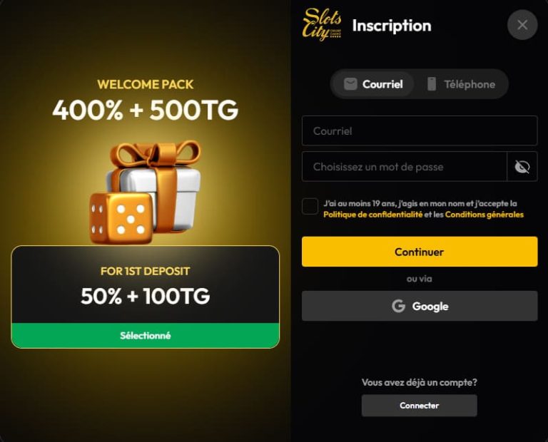 Slots City Casino inscription